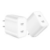 Type c Charging Block Fast Charger, 2Pack PD Dual Port Fast USB C Charger Block, USB C Charging Plug Power Adapter Compatible with iPhone 15/15 Plus/