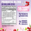 Probiotics for Women's Digestive Health - 60 Billion CFU - 16 Unique Strains, Cranberry & D-Mannose Prebiotic for Vaginal PH Balance, Urinary UT Heal
