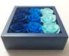 3 Boxes (27 Pcs Total) of Blue Flora Scented Rose Flower Bath Soap, Plant Essential Oil Rose Soap in Gift Box, Gift for Anniversary/Birthday/Wedding/
