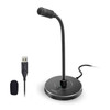 CMTECK USB Computer Microphone G009, Noise-Cancelling Recording Desktop Mic for PC/Laptop for Online Chatting, Home Studio, Podcasting, Gaming, Skype