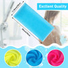Tatuo 12 Pack 36 Inch Exfoliating Bath Cloth Towel African Net Sponge Extra Long Nylon Korean Bath Towel Japanese Shower Cleaning Sponges for Back Bo