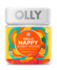 OLLY Hello Happy Gummy Worms, Mood Balance Support, Vitamin D, Saffron, Adult Chewable Supplement, Tropical Zing - 60 Count