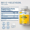 Bio Vitamin E 400 IU (268 mg) with Selenium 100 mcg and Lecithin - Thyroid Support, Antioxidant and Immune Support Supplement, High Absorption, Lab V