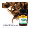 Country Life Vitamins High Potency Biotin 10,000 mcg (10 mg), 60 Count - Supplement for Hair, Scalp & Nails - Certified Gluten Free