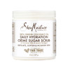 SheaMoisture Daily Hydration Crème Sugar Scrub Care for Dry Skin 100% Virgin Coconut Oil Acacia Senegal Exfoliating Scrub, Coffee, 8 Oz