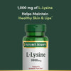 Nature's Bounty L-Lysine 1000 mg, 60 Tablets (Pack of 3)