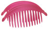 France Luxe Belle Larger Interlocking Comb, Matte Fuchsia, Set of 2 - An Excellent Styling Solution For Long/Thick or Curly Hair