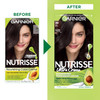 Garnier Nutrisse Ultra Crème Hair Color, Permanent Hair Dye with 100% Gray Coverage, Vegan & Cruelty-Free, 20 Soft Black (Black Tea), 2 Count