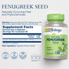 SOLARAY Fenugreek Seed Supplement for Men & Women - Fenugreek Capsules for Herbal Support, 1240 mg, Vegan, Non GMO, 90 Servings - 180 Veg Caps