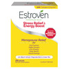 Estroven Stress Relief & Energy Boost for Menopause Relief - 28 Ct. - Clinically Proven Ingredients Provide Stress & Energy Support + Night Sweats &