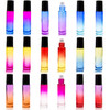 Youngever 18 Pack Rainbow Color Essential Oil Roller Bottles with Stainless Steel Roller Balls in 9 Colors, Opener, 2 Clear Transfer Pipettes, 2 Mini