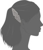 1928 Jewelry Filigree 4 Inch Hair Barrette Clip For Women, (1 Pcs)