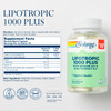 SOLARAY Lipotropic 1000 Plus with Betaine HCl & High Potency B-6, Healthy Digestion, Energy, and Fat Metabolism Support, Lipotropic Complex Plus Aloe