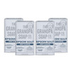 The Grandpa Soap Company Epsom Salt Bar Soap - Deep Cleansing Soap, Made with Epsom Salt and Baking Soda, Removes Dirt Grease and Grime, Vegan, For F