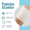 Dynarex DynaGinate Calcium Alginate Wound Dressing - Sterile, Non-Stick Topical Wound Pads - Absorbent Gel Patches For Moderate To High Exuding Cuts