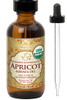 US Organic Apricot Kernel Oil, USDA Certified Organic,100% Pure & Natural, Cold Pressed Virgin, Unrefined in Amber Glass Bottle w/Glass Eyedropper fo