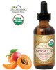 US Organic Apricot Kernel Oil, USDA Certified Organic,100% Pure & Natural, Cold Pressed Virgin, Unrefined in Amber Glass Bottle w/Glass Eyedropper fo