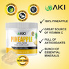 AKI Pineapple Pure Dried Powder - Rich in Vitamin C - Ideal as Booster Supplement for Protein Smoothies Tea Cooking Seasoning Juice Drinks Ice Cream