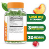 Lifeable Vitamin C - Great Tasting Natural Flavor Gummy Supplement - Vegetarian GMO-Free Chewable Vitamins - for Immune Support - 90 Gummies (1050 mg