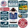 Bloat Relief Probiotic and Digestive Enzymes - Anti Bloating Turmeric, Fennel, Bromelain IBS Supplement - Detox Debloat Capsules Gas - Bloating Relie
