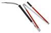 Drive Medical Deluxe Folding Blind Cane, Reflective Red