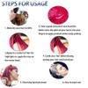 4 Colors Hair Color Wax, 4 in 1 Sliver Blue Purple Pink Red, Temporary Hair Color for Party, Cosplay, Date, Halloween