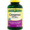 ResMask Spring Valley Cinnamon Dietary Supplement, 1000 mg, 400 Vegetarian Capsules - Metabolism Support. Includes Sticker.