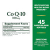 Nature's Bounty CoQ10 100mg for Heart Health Support, Non-GMO Q-Sorb Coenzyme Q-10 Antioxidant Support and Cardiovascular Wellness, Dietary Supplemen