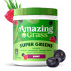 Amazing Grass Greens Superfood Powder: Greens Powder with Digestive Enzymes & Probiotics, Organic Spirulina, Chlorella, and Beet Root Powder, Berry,