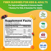 SHIFAA NUTRITION Halal & Gluten Free Fiber Gummies for Kids & Adults | 4g, 30-60 Servings | 60 Gummies | Improves Digestive Health, Immunity & Gut He