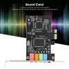 PUSOKEI PCIE Sound Card, 6channel Stereo Desktop Sound Card, 3D Stereo PCIe Audio Card,suitable for 7/Vista/ 32/64bit PC computers