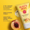 Burt's Bees Deep Cleansing Pore Scrub with Peach and Willow Bark, 4 Ounces, Pack of 3