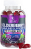Elderberry Immune Support Gummies - 3X Strength Sambucus Elderberry Gummy with Vitamin C, D3 & Zinc - Natures Black Elderberry Extract - Immune Supp
