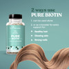 Biotin 5000 mcg Hair Skin Nails Supplement  High-Potency Hair Growth Vitamins for Women & Men  Provide Powerful Support for Healthy Hair, Stronger