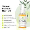 Clearly LONG, 100% Natural Hair Strengthening + Conditioning Leave In Treatment for Split Ends, Dry Damaged Hair with Castor, Jojoba, Argan Oils | Su