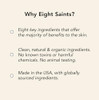 Eight Saints Lip Trick Vanilla Lip Mask, Natural and Organic Lip Gloss Treatment for Full, Soft Lips, Plumping, Hydrating, and Wrinkles, 0.5 Ounces