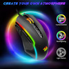 Redragon Gaming Mouse, Wired Gaming Mouse with RGB Backlit, 8000 DPI Adjustable, Mouse with 9 Programmable Macro Buttons & Fire Button, Software Supp