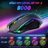 Redragon Gaming Mouse, Wired Gaming Mouse with RGB Backlit, 8000 DPI Adjustable, Mouse with 9 Programmable Macro Buttons & Fire Button, Software Supp