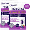 Bio360 Probiotics for Kids - 15 Strains & 5 Billion CFU Supports Brain, Immune & Digestive Health - Kids Probiotic Chewable with Organic Prebiotics f