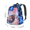 famliihw Football American Flag Backpack Bookbag Laptop Backpacks Multipurpose Daypack for Boys Girls School Men Women Travel Hiking