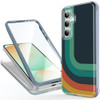 Esdot for Samsung Galaxy S24 FE Case with Built-in Screen Protector - Durable Hard PC Front Frame + Soft TPU Back Cover, Trendy Cute Designs for Wome
