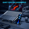 AIMIUZI Laptop Cooling Pad,Gaming Laptop Cooler with 5 Quiet Fans for 12-15.6 Inch,Laptop Cooling Stand with 5 Height Adjustable,2 USB Ports, Phone S
