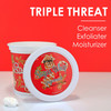 Primal Elements Sugar Scrub, Exfoliating Sugar Whip, Face and Body Cleanser, Moisturizer, Gingerbread, 10 oz Package