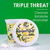 Primal Elements Sugar Scrub, Exfoliating Sugar Whip, Face and Body Cleanser, Moisturizer, Plumeria, 10 oz Package