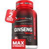 Herbtonics Korean Red Panax Ginseng 1500mg - Energy Supplement for Peak Performance, Focus & Vitality - High Potency Ginseng Root Extract - 120 Vegan