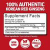 Herbtonics Korean Red Panax Ginseng 1500mg - Energy Supplement for Peak Performance, Focus & Vitality - High Potency Ginseng Root Extract - 120 Vegan