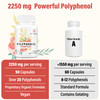 Sihat Sejahtera 67,500 MG Polyphenols Supplement - Powerful Antioxidants & Polyphenol for Age Defense, Polyphenol Superfood, Quercetin, Resveratrol,