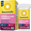 Renew Life Women?s Probiotic - Ultimate Flora Probiotic Women's Care, Shelf Stable Probiotic Supplement - 25 Billion - 30 Vegetable Capsules
