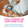 GOBIOTIX Prenatal Vitamins for Women - Multivitamins with Iron, Calcium, Vitamin D2, C, Zinc & Folic Acid for Pregnancy - Pre and Postpartum Essentia
