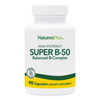 NaturesPlus Super B-50 - High-Potency B Complex Vitamin with Choline, Inositol & PABA - Supports Energy, Recovery & Healthy Skin and Hair - Vegan, Gl